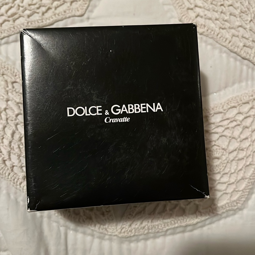 Dolce and Gabbena Tie- Blue, 100% Silk, Italy